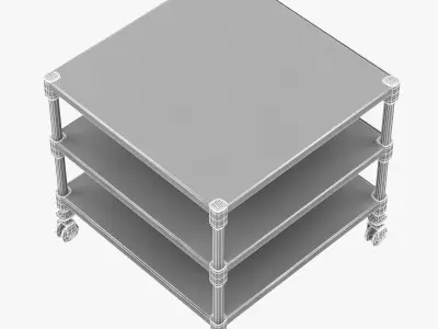 Restoration Hardware Dutch Industrial Side Table 3D model