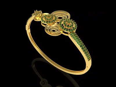 Art Deco Bracelet 20 3D print model