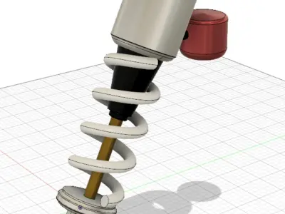 vehicle-bike suspension Free 3D print model