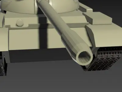 T-55A tank 3D model