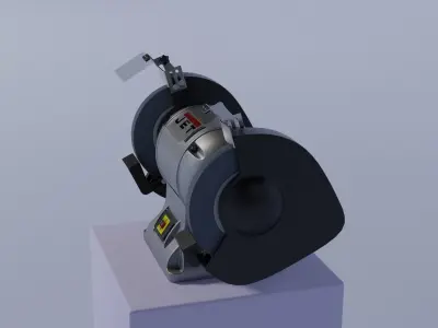 industrial grinding machine 3D model