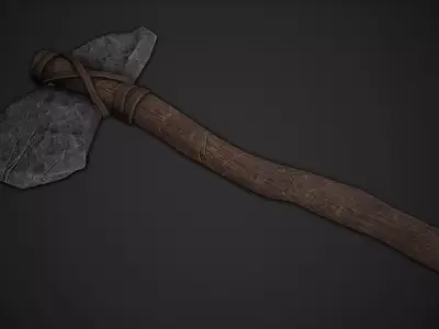 Stone Axe 2 Low-poly 3D model