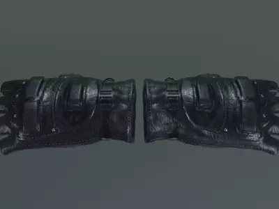 Tactical Gloves Low-poly 3D model get