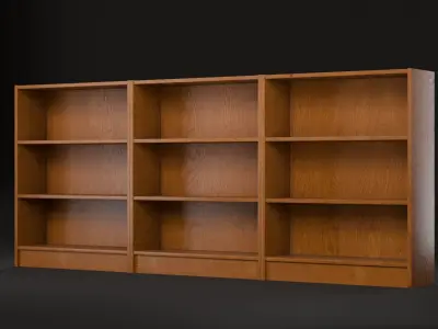 Vintage Sideboard Low-poly 3D model