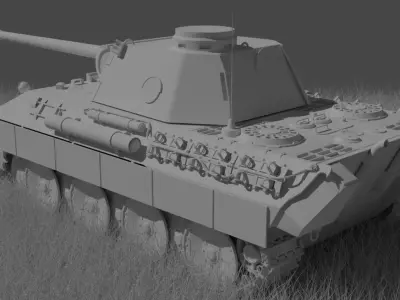 Pz Kpfw V Panther  Free 3D model