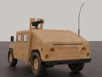 USA Army Military Humvee 3D Model 3D model