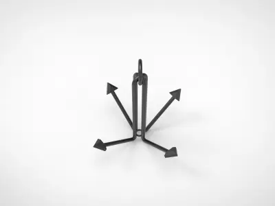 Grapnel Anchor 3D model
