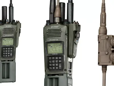 ANPRC 163 RADIO Low-poly 3D model