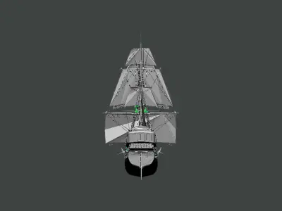 3D Model-SHIP0002 sailing ship 3D print model