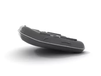Sleek Black Raft model pack Low-poly 3D model