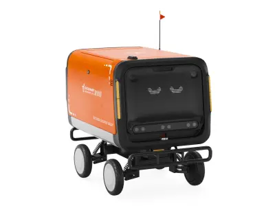 Delivery Robot in Outdoor by Segway E1 3D model