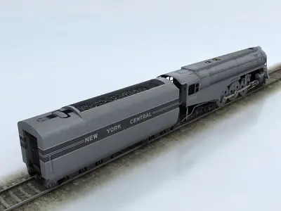 NYC Hudson Low-poly 3D model