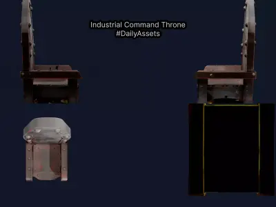 Industrial Command Throne 3D model