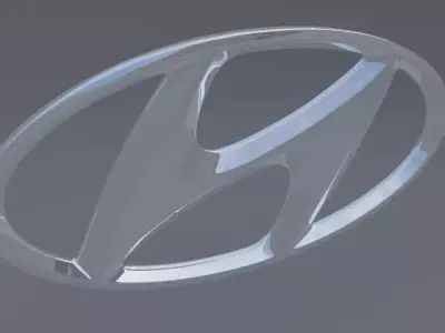 Hyundai Logo 3D model