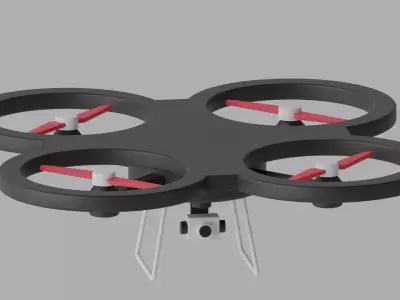 Cartoon Drone 3D model purchase