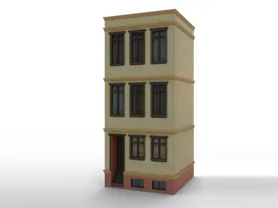 European Building Persian Style Low-poly 3D model