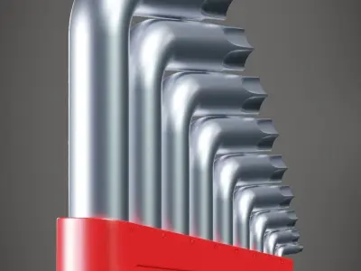 Mechanical Tool Torx wrench type L Mtx Kit 3D model