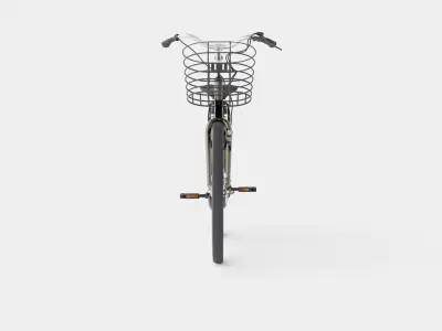 Bicycle Low-poly 3D model 3