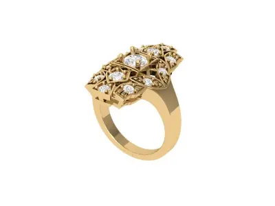 Wedding Ring  3D print model 266