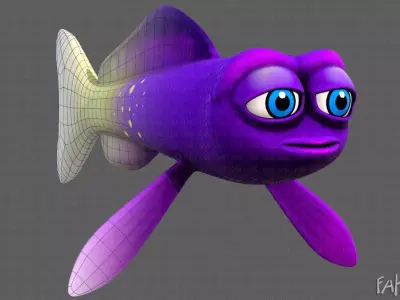 Fish V07 Low-poly 3D model