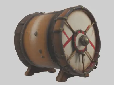 Battledrum Model 1 Low-poly 3D model