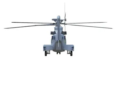 helicopter airbus H225M CARACAL Low-poly 3D model