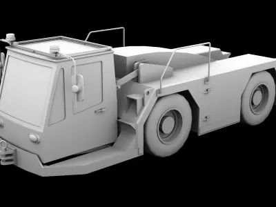 Kalmar Motor FB250 Electric Airport Aircraft tug 3D model