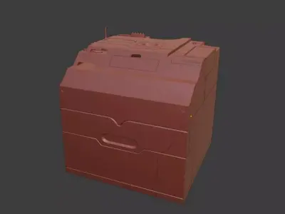 Sci-fi model printer 3D model