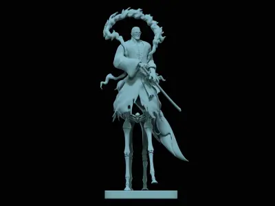 Nusjuro 2 - FIVE ELDERS - ONE PIECE - SPLIT PART 3D print model