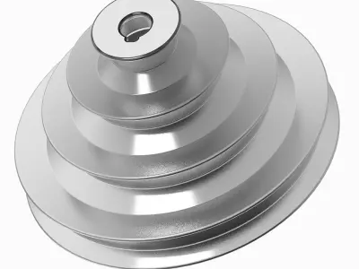 Step Cone Pulley 3D print model