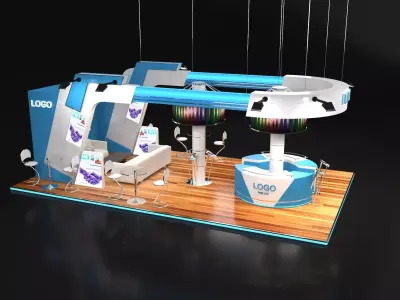 Arby Stall Free low-poly 3D model