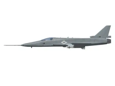 grumman x-29 3D model purchase
