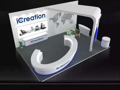 Exhibition - Area - 9X6-3DMAX2009-098 3D model