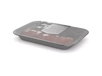 Dried meats Smoked Salmon Low-poly 3D model