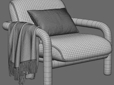 West Elm Benson Chair 3D model