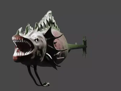 Munster fish  Low-poly 3D model