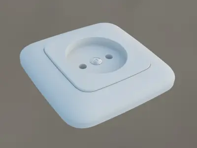 socket square 3D model