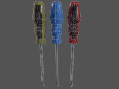 Phillips screwdriver Low-poly 3D model