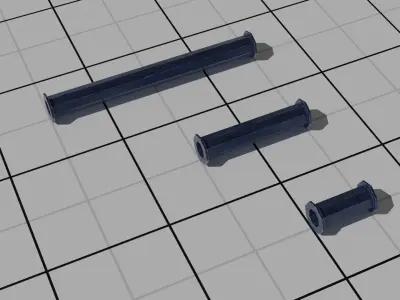 Low Poly Industrial Pipe Pack Free 3D model