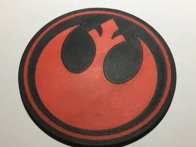 Emblem of the Rebel Alliance Coaster Free 3D print model