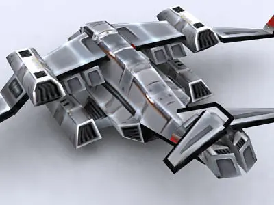 3DRT - Sci-Fi Forces - Bomber 5  Low-poly 3D model
