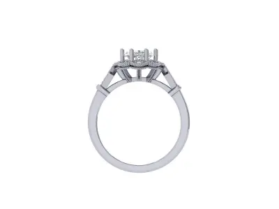 Art-Deco-Ring 3D print model order