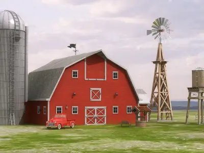  Village Farm Objects 
