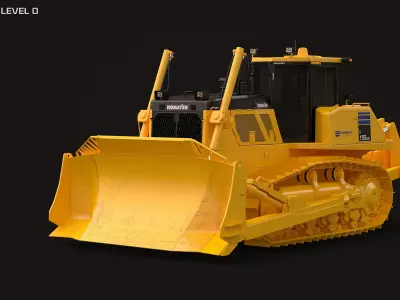 Komatsu D155AXi 3D model