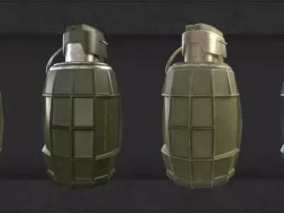 Grenade grenades for call of duty ops Low-poly 3D model