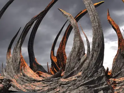 Ancient Raptor Rocks 3 3D model