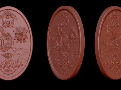 Phoenix Medallion 3D print model