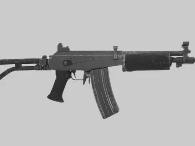Galil  5 56 Low-poly 3D model