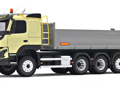 Volvo FMX Tridem Tipper Truck 8x4 3D model