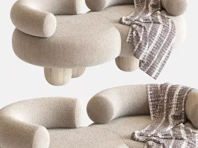 Siamese Sofa by Pietro Franceschini 3D model